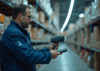 Guys using RFID to scan his products