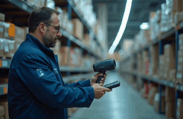 Guys using RFID to scan his products